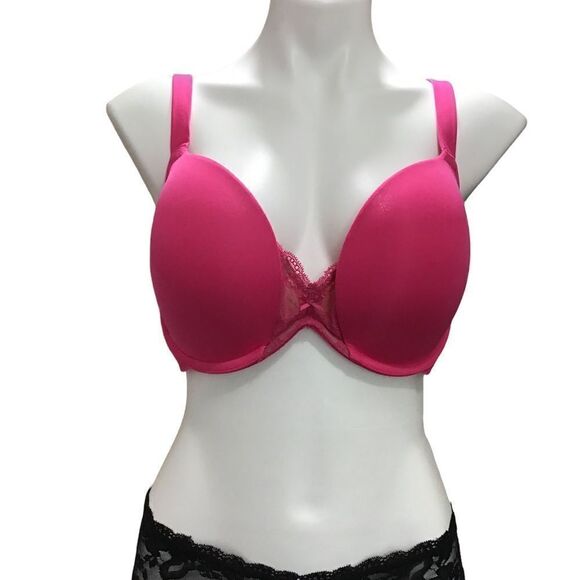 Cacique Pink Plunge Underwire Bra New With Tag Size 44C - Picture 1 of 9